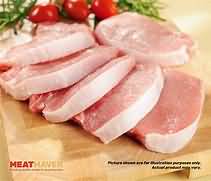 Lamb, loin chops, raw, lean and fat, weighed with bone