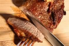 Lamb, loin chops, roasted, lean