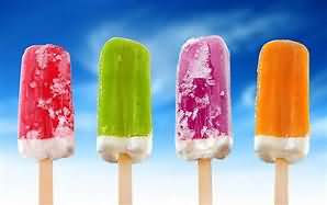 Lollies, containing ice-cream