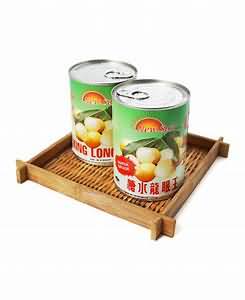 Longans, canned in syrup, whole contents