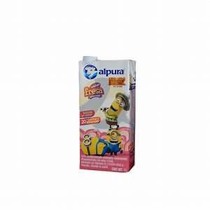Milk, flavoured, pasteurised, strawberry, banana