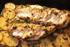 Monkfish, flesh only, grilled