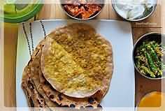Mooli paratha, homemade