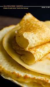 Pancakes, savoury, made with skimmed milk, homemade