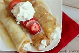 Pancakes, sweet, made with skimmed milk, homemade