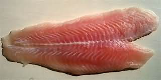 Pangasius, flesh only, raw