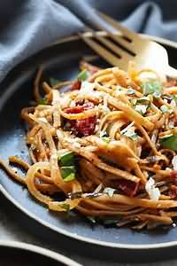 Pasta, wholewheat, spaghetti, dried, raw