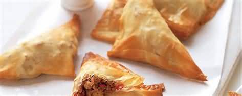 Pastry, filo, retail, cooked