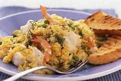 Pilau, prawn, homemade