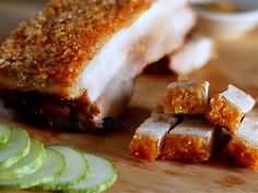 Pork, belly joint, roasted, lean and fat