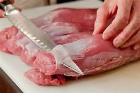 Pork, loin chops, raw, lean and fat