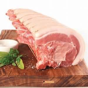 Pork, spare rib joint, raw, lean and fat, weighed with bone