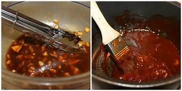 Pork, spare ribs, 'barbecue style', homemade