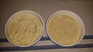 Porridge, made with water