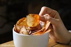 Potato crisps, low fat