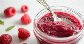 Raspberries, stewed without sugar