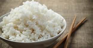 Rice, white, long grain, boiled in unsalted water