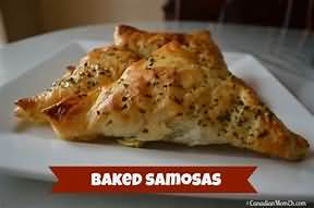 Samosas, lamb, baked, homemade