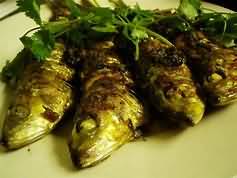 Sardines, flesh only, grilled, weighed with skin and bones
