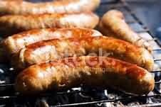 Sausages, premium, grilled