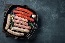 Sausages, premium, raw