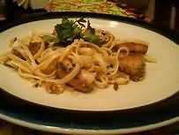 Scampi, coated in breadcrumbs, fried in sunflower oil