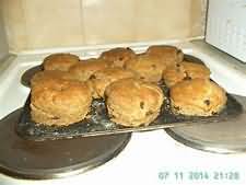 Scones, fruit, wholemeal, homemade