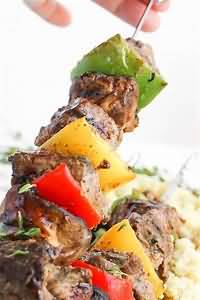 Shish kebab, meat only