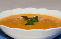 Soup, carrot and orange, homemade