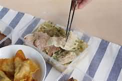 Soup, chicken noodle, dried, as served