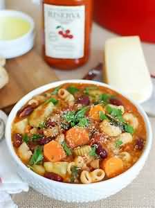 Soup, minestrone, homemade