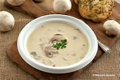 Soup, mushroom, cream of, canned