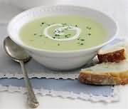 Soup, potato and leek, homemade