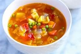 Soup, vegetable, homemade