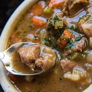 Stew, Irish, made with lean lamb, homemade