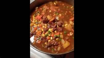 Stew, beef, made with lean beef, homemade