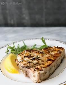 Swordfish, flesh only, grilled