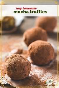 Truffles, mocha, homemade