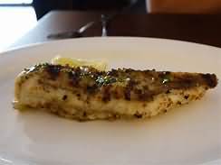 Turbot, flesh only, grilled, weighed with bones and skin