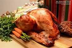 Turkey, whole, roasted, meat and skin