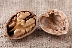 Walnuts, kernel only, weighed with shells