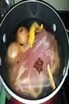 Apples, cooking, baked with sugar, flesh only, weighed with skin