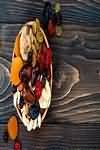 Apples, eating, dried