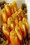 Apricots, stewed with sugar, weighed with stones