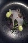 Bass, sea, flesh only, baked, weighed with bones and skin