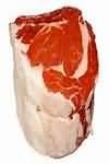 Beef, rump steak, from steakhouse, lean and fat
