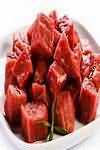 Beef, stewing steak, raw, lean and fat