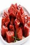 Beef, stewing steak, stewed, lean and fat