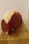 Beef, topside, raw, lean and fat