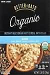 Breakfast cereal, instant hot oat, plain, raw, fortified